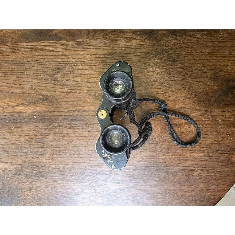 Vintage Brighton High Quality 7x35 Binoculars Black 341ft at 1000yds No 27655 F3